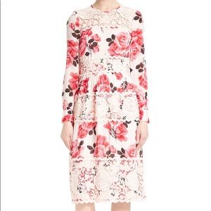 Kate Spade | Rose Lace Appliqué Dress | Sz 00